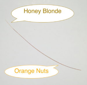 カラーミーオーガニックオレンジナッツとハニーブロンドの使用例画像
